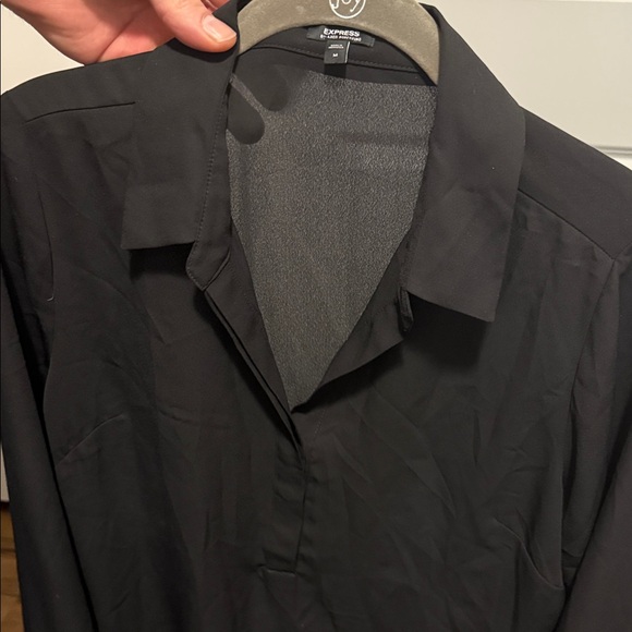 Express Black Button Down Shirt - Picture 2 of 2